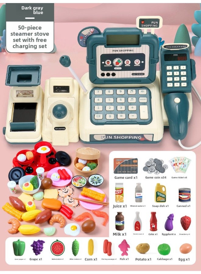 Children's educational toys girls gift suit play house cash register 3 birthday 6 parent-child interaction 4 multiplayer game 5